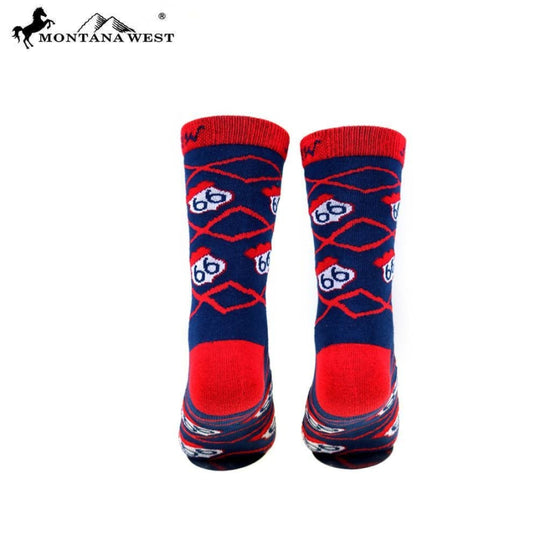 Montana West Route 66 Collection Sock Assorted Colour - Accessories