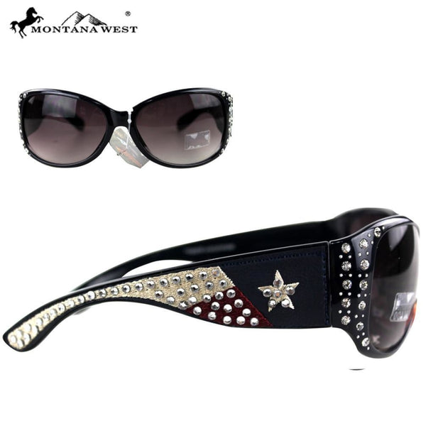 Montana West Texas Collection Sunglasses - Navy - Womens Accessories