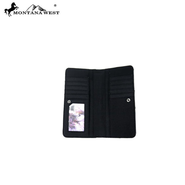 Montana West Western Embossed Collection Wallet In Brown - Bags & Purses