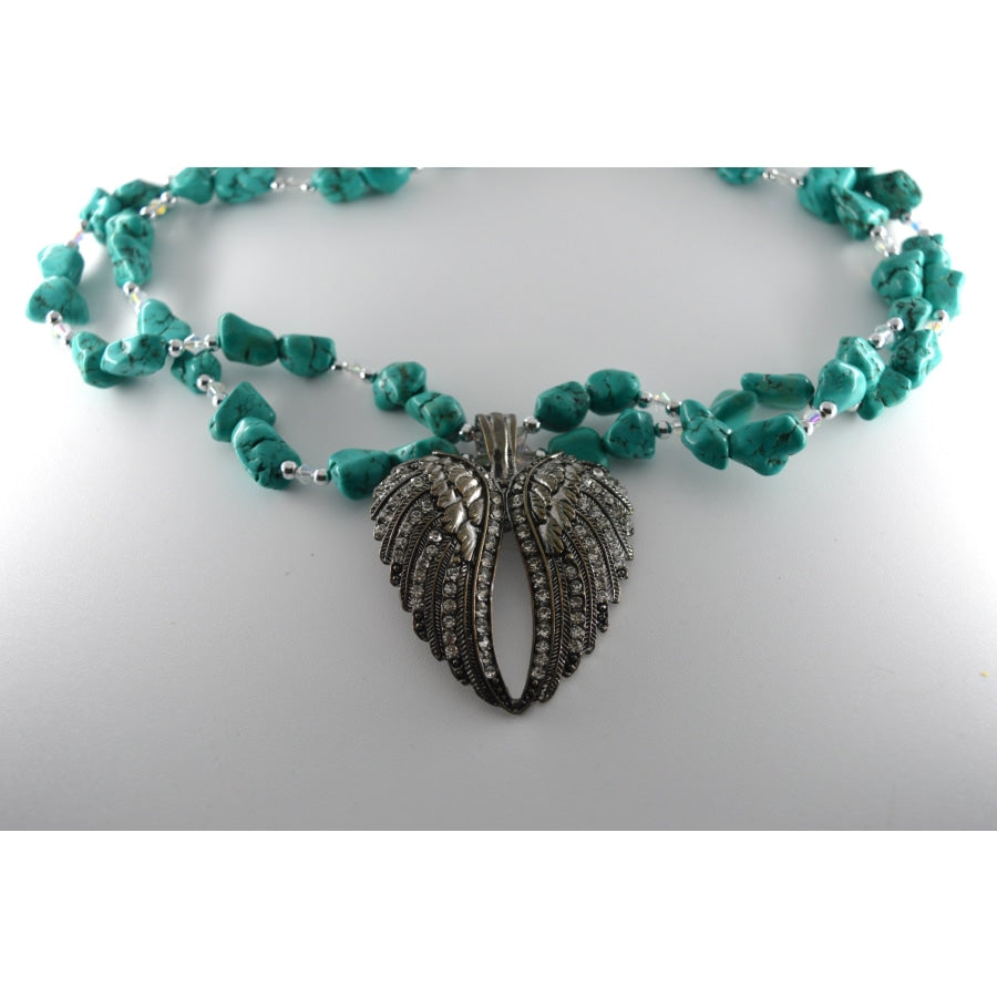 Rhinestones Wing Necklace - Jewellery